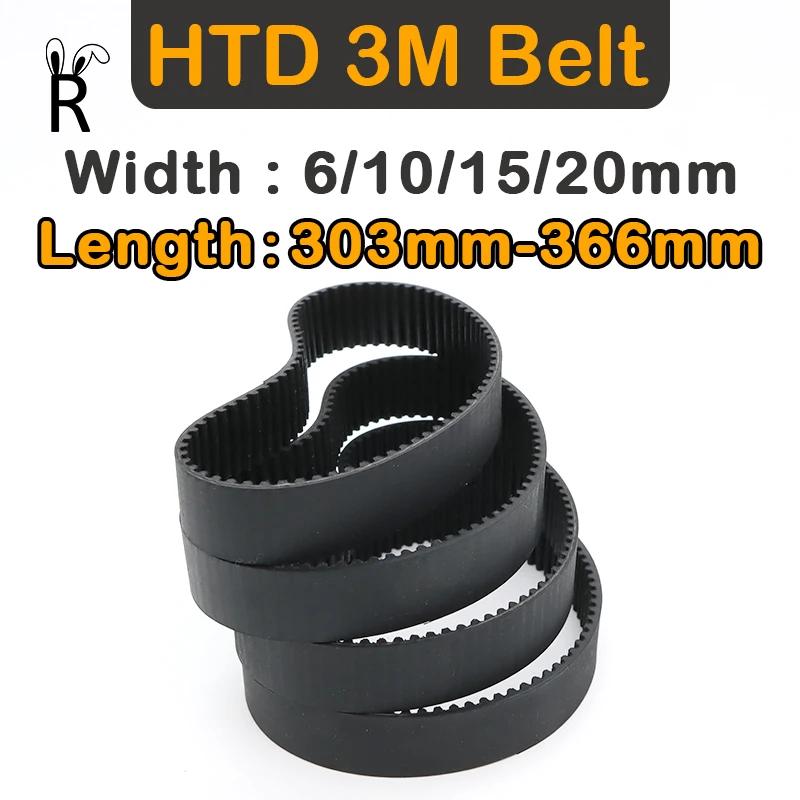 HTD Ÿ̹ Ʈ,    , 3M Ʈ ġ, 3mm  Ʈ, Ʈ  303mm-366mm, ʺ 6mm, 10mm, 15mm, 20mm